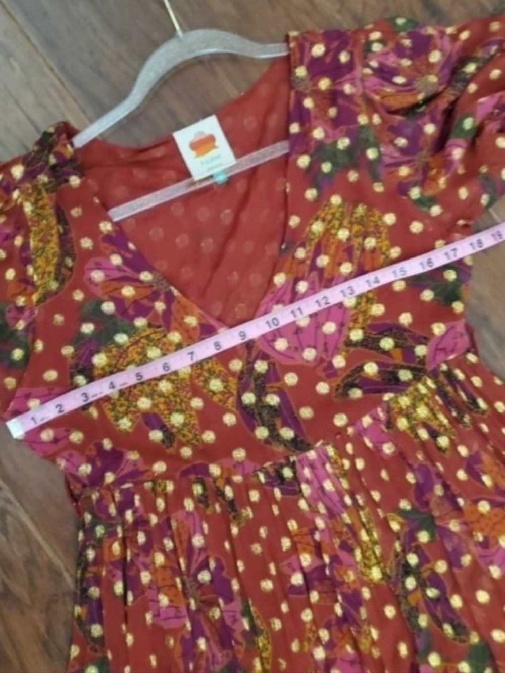 Farm Rio Tiered Maxi Dress Size Small - Picture 5 of 13